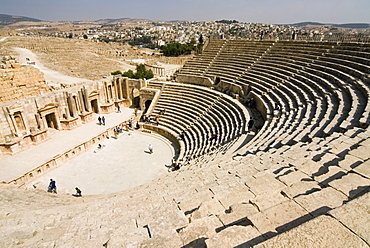 South Theatre, Jerash (Gerasa) a Roman Decapolis city, Jordan, Middle East