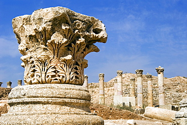 South Decumanus,  Jerash (Gerasa), a Roman Decapolis city, Jordan, Middle East