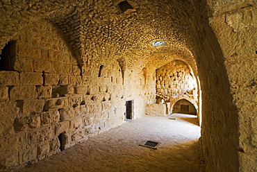 Interior of Muslim military fort of Ajloun, Jordan, Middle East