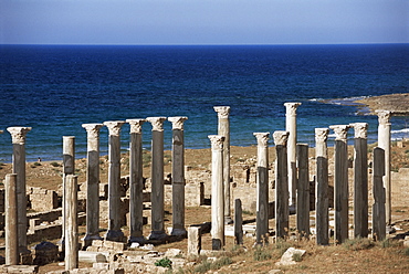 Eastern basilica, Apollonia, Cyrenaica, Libya, North Africa, Africa