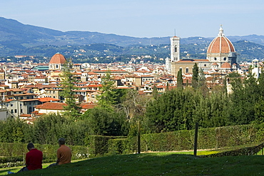 View of Florence from Boboli Gardens, Florence, Tuscany, Italy, Europe