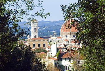 View of Florence from Boboli Gardens, Florence, Tuscany, Italy, Europe