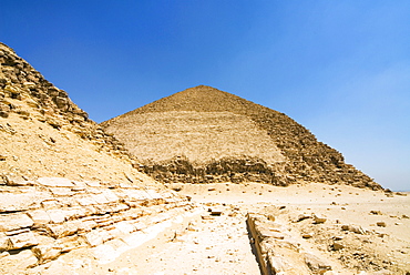 The Bent Pyramid at Dahshur, UNESCO World Heritage Site, near Cairo, Egypt, North Africa, Africa