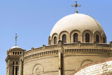 Exterior of St. Mari Gerges Church, Coptic Cairo, Cairo, Egypt, North Africa, Africa