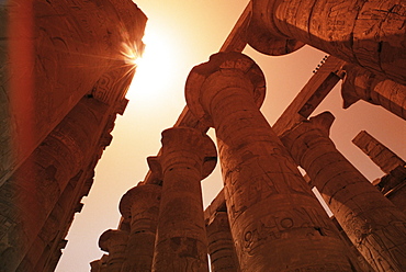 Hypostyle hall, Temple of Karnak, Thebes, UNESCO World Heritage Site, Egypt, North Africa, Africa