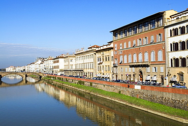 Lungarno Corsini and Arno River, Florence (Firenze), Tuscany, Italy, Europe