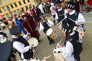 Medieval parade of Cavalcata dei Magi, Florence (Firenze), Tuscany, Italy, Europe