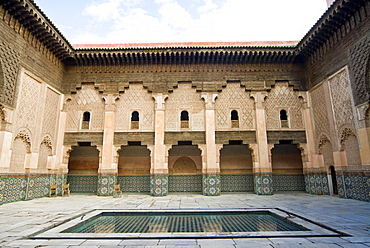 Ben Youssef Medersa (Koranic School), UNESCO World Heritage Site, Marrakech (Marrakesh), Morocco, North Africa, Africa