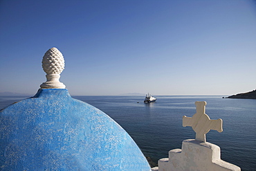 Church near the beach of Platys Gyalis, Mykonos, Cyclades Islands, Greek Islands, Greece, Europe