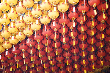 Lanterns, Thean Hou Buddhist Temple, Kuala Lumpur, Malaysia, Southeast Asia, Asia