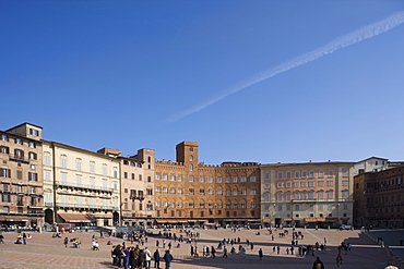 Piazza del Campo, Siena, UNESCO World Heritage Site, Tuscany, Italy, Europe