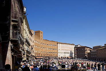 Piazza del Campo, Siena, UNESCO World Heritage Site, Tuscany, Italy, Europe