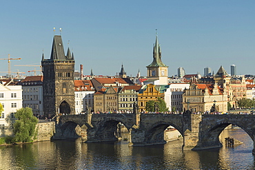 Charles Bridge, UNESCO World Heritage Site, Prague,  Czech Republic, Europe