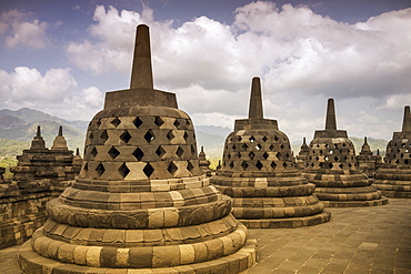 Borobudur Buddhist Temple, UNESCO World Heritage Site, Java, Indonesia, Southeast Asia, Asia