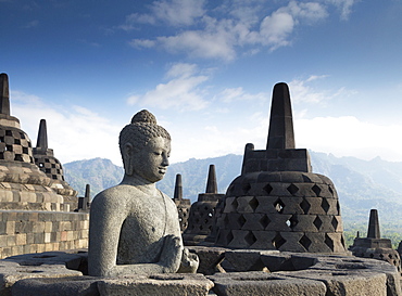 Borobudur Buddhist Temple, UNESCO World Heritage Site, Java, Indonesia, Southeast Asia, Asia