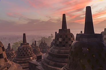 Borobudur Buddhist Temple, UNESCO World Heritage Site, Java, Indonesia, Southeast Asia, Asia