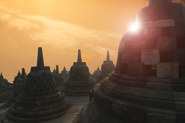 Borobudur Buddhist Temple, UNESCO World Heritage Site, Java, Indonesia, Southeast Asia, Asia