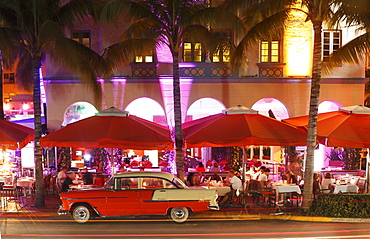 Art Deco District, Ocean Drive, South Beach, Miami Beach, Florida, United States of America, North America