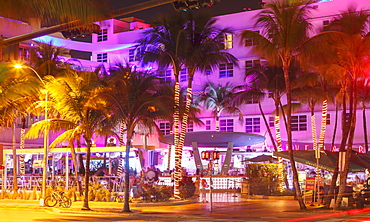 Art Deco District, Ocean Drive, South Beach, Miami Beach, Florida, United States of America, North America