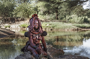 Himba woman, Kaokoland, Namibia, Africa