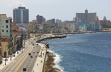 The Malecon, Havana, Cuba, West Indies, Caribbean, Central America