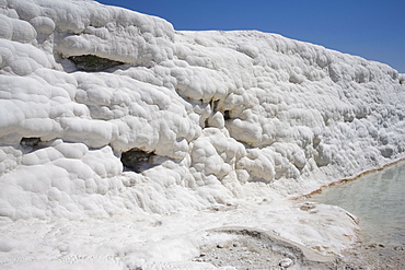 Limestone Terrace, Pamukkale, UNESCO World Heritage Site, Anatolia, Turkey, Asia Minor, Eurasia