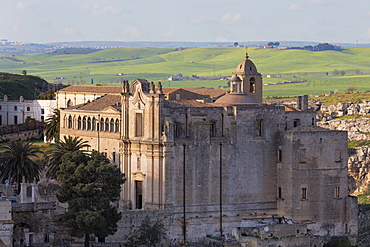 Sant'Agostino Convent in the Sassi area of Matera, Basilicata, Italy, Europe