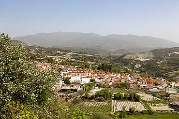 The Monastery in the centre of the historic village of Omodos in the Troodos mountains, Cyprus, Mediterranean, Europe