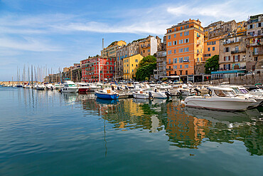 Boats moored in the port at Bastia, Corsica, France, Mediterranean, Europe