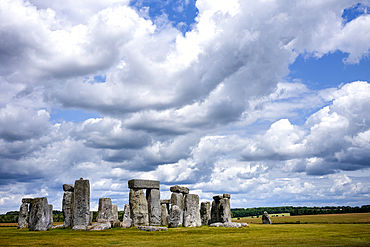 Stonehenge, a prehistoric megalithic structure on Salisbury Plain. It is considered one of the wonders of the world and the best known prehistoric monument in Europe