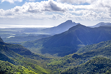 The dramatic Black River Gorges National Park 0n the exotic island of Mauritius in the Indian Ocean