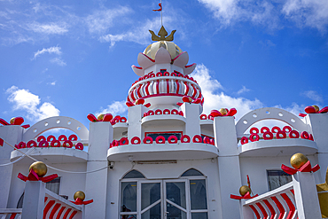 Sagar Shiv Mandir Hindu Temple on the coast near Poste de Facq on the exotic island of Mauritius in the Indian Ocean