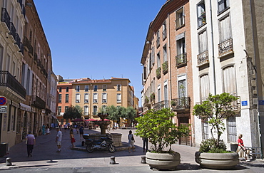 Buildings, Place Gambetta, Perpignan, Pyrenees-Orientales, Languedoc-Roussillon, France, Europe