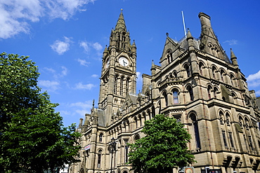 Town Hall, Albert Square, Manchester, England, United Kingdom, Europe