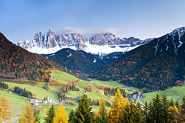 Mountains of the Geisler Gruppe/Geislerspitzen, Dolomites, Trentino-Alto Adige, Italy, Europe