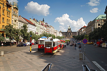 Wenceslas Square, Prague, Czech Republic, Europe