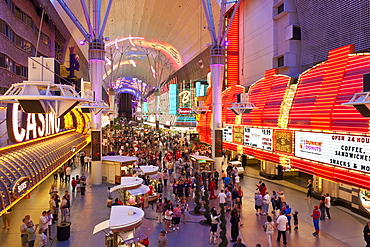 The Freemont Street Experience in Downtown Las Vegas, Las Vegas, Nevada, United States of America, North America