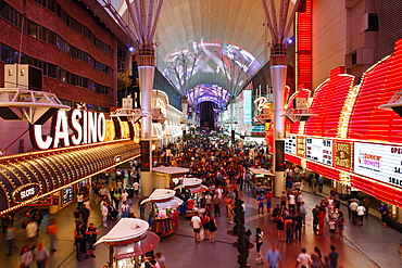 The Freemont Street Experience in Downtown Las Vegas, Las Vegas, Nevada, United States of America, North America