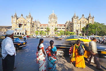 Chhatrapati Shivaji Terminus (Victoria Terminus), UNESCO World Heritage Site, Mumbai, Maharashtra State, India, Asia