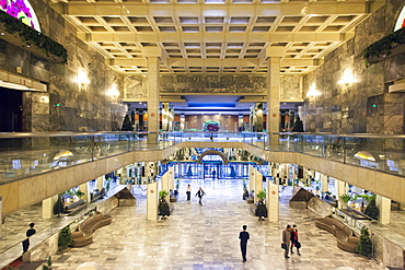 Interior of the Koryo Hotel, Pyongyang, Democratic People's Republic of Korea (DPRK), North Korea, Asia