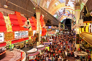 The Fremont Street Experience in Downtown Las Vegas, Nevada, United States of America, North America