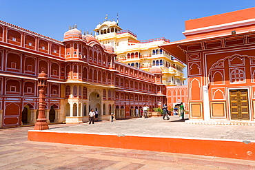 The City Palace in the heart of the old city, Jaipur, Rajasthan, India, Asia