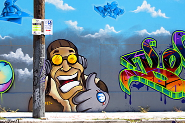 Graffiti street art in the Wynwood Art District of Miami, Florida, United States of America, North America