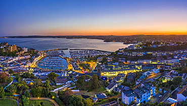 Torquay town and marina, Torbay, Devon, England, United Kingdom, Europe