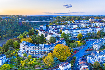 Clifton Suspension Bridge spanning the River Avon and linking Clifton and Leigh Woods, Bristol, England, United Kingdom, Europe