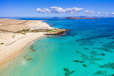 Parque Natural de Corralejo, beach and resort near Corralejo, Fuerteventura, Canary Islands, Spain, Atlantic, Europe