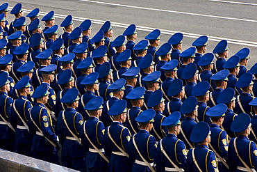 Annual Independence Day parade along Khreshchatyk Street and Maidan Nezalezhnosti (Independence Square), Kiev, Ukraine, Europe