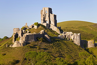 Corfe Castle, Corfe, Dorset, England, United Kingdom, Europe