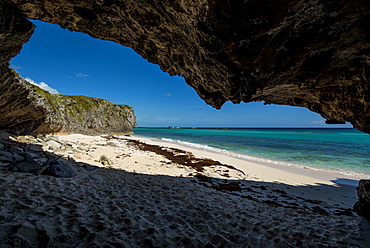 Secret Cave Beach, Middle Caicos, Turks and Caicos Islands, West Indies, Central America