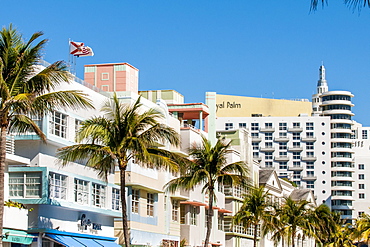 Art Deco architecture in South Beach district, Miami, Florida, United States of America, North America